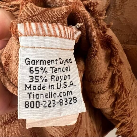 VTG Tianello Penelope Fitted Light Brown (Terracotta) Deconstructed Jacket Sz L - Picture 4 of 6